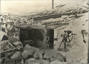 The garage and stables at Shackleton's hut at Cape Royds, Ross Island, Antarctica