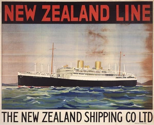 [New Zealand Shipping Company] :New Zealand Shipping Line. Rangitata. Printed in England. [ca 1940].