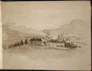 Artist unknown :[North Canterbury sketches]. Limehurst from the S.E. 1882.