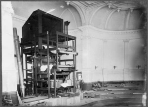 Wellington Town Hall organ, during its assembly