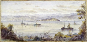 Stowe, Jane 1838?-1931 :[Wellington Harbour ca 1880]
