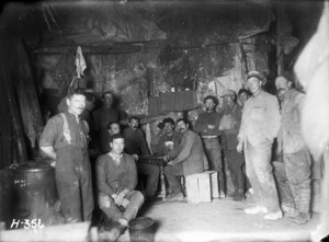 World War I New Zealand Tunnelling Company below the ground at La Fosse Farm