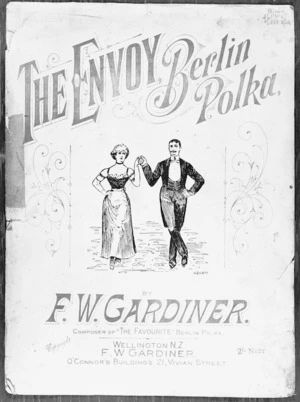Cover to The Envoy, Berlin Polka, a musical score composed by F W Gardiner