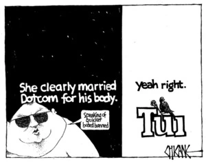 Winter, Mark 1958- :She clearly married Dotcom for his body. 7 November 2012