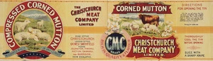 Christchurch Meat Company Limited :Compressed corned mutton, warranted to keep in any climate. Ch[rist]ch[urch] Press Co Lith, N.Z. [1906-1920?]