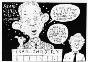 BLAIR RELIED ON US INTELLIGENCE. IRAQ INQUIRY. 2 February 2010