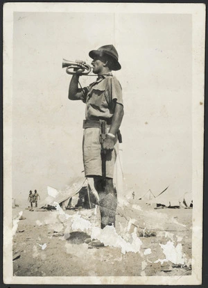 Chester Vernon, 19th Battalion bugler, Helwan Camp