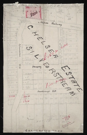 [Creator unknown] :Chelsea Estate, Silverstream [ms map]. [1909]