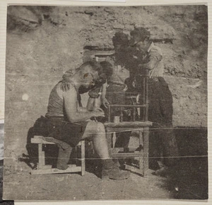 Rewi Alley typing, Shandan School, Gansu, China