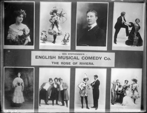 Group of photographs advertising a production of The Rose of Riviera