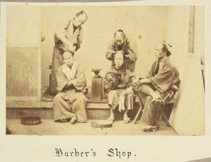 Barber's shop, Japan