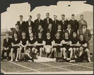 Wellington College team, winners of Intercollegiate Sports