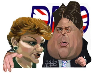 Pauline Hanson and Nick Griffin. 17 February 2010