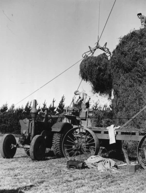 Making a hay stack