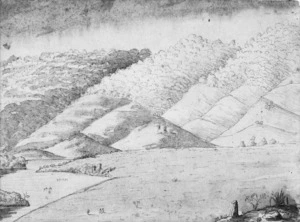 [Bates, Henry Stratton] 1836-1918 :Ngaruawahia [from a small hill about 1 1/2 miles in its rear on the road to Rangiaowhia... 1860?]