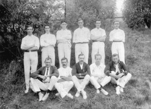Photograph of a cricket team