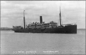 Steamship Tofua, Auckland Harbour - Photograph taken by Frederick George Radcliffe