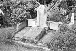 The James family grave, plot 6.O, Sydney Street Cemetery.