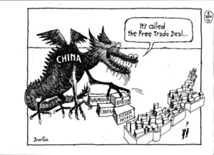 Brockie, Robert Ellison, 1932- :'It's called the Free Trade Deal...' 9 November 2012
