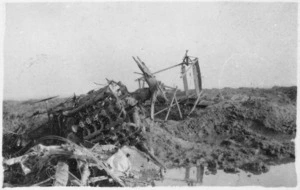Wrecked aircraft at Saint-Julien, Belgium