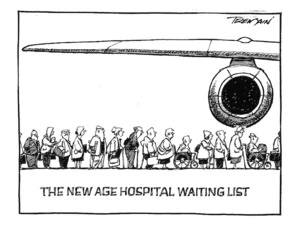 Tremain, Garrick :'THE NEW AGE HOSPITAL WAITING LIST' 10 November, 2001.
