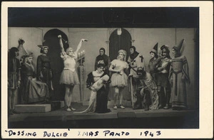 Scene from a play called "Dossing Dulcie"
