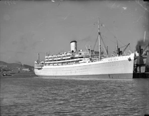 Cruiseship Orion berthed at Pipitea Wharf, Wellington