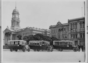 Jervois Quay with motor buses