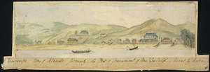 [Jones, Theodore Morton] 1828-1895 :Kororarika, Bay of Islands ; formerly the seat of government of New Zealand (burnt by natives) / [T M Jones] [1851? Part 3]