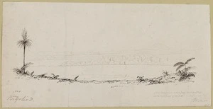 Smith, William Mein 1799-1869 :Near Wanganui, taken from section no. 45 on the right bank of the river. September, 1841