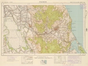 Paeroa [electronic resource] / compiled from plane table sketch surveys and official records by the Lands and Survey Department.