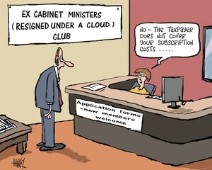 Ex Cabinet Ministers (Resigned under a Cloud) Club. 26 February 2010