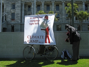 Photographs of Climate Change protest, Parliament, December 2009