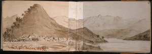 Artist unknown :[North Canterbury sketches]. Lake Taylor Station. 1882.