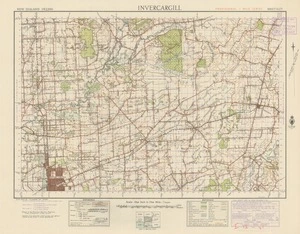 Invercargill [electronic resource] / compiled from plane table sketch surveys and official records by the Lands & Survey Department.