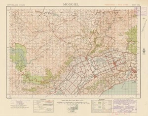 Mosgiel [electronic resource] / compiled from plane table sketch surveys and official records by the Lands & Survey Department.