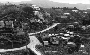 Raine, William Hall, 1892-1955 (Photographer) : Kelburn Viaduct, Glenmore Street and Northland Road areas, Wellington