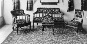 Upholstered furniture in a showroom, possibly Christchurch