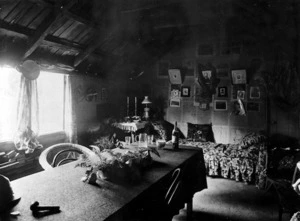 Interior of Mrs Cecilia Harper's bedroom in Wanganui