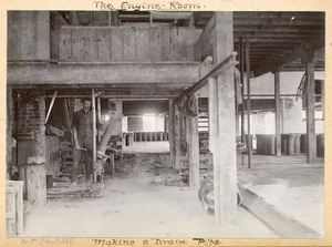 Interior view of a brickworks at Silverstream, Wellington Region, New Zealand