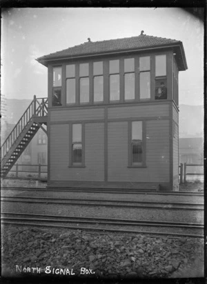 North Signal Box, Lambton Railway Station, Wellington, ca 1900