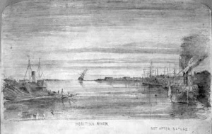 Richmond, Christopher William, 1821-1895 :Hokitika River. Not after nature. [1865-1875?]