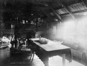 Photograph of Mrs Cecilia Harper's bedroom in Wanganui