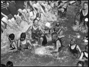 Creator unknown :Photograph of children in a swimming pool