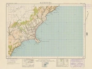 Kaikoura [electronic resource] / compiled from plane table sketch surveys & official records by the Lands & Survey Department ; K.P.P. Dec., 1942.