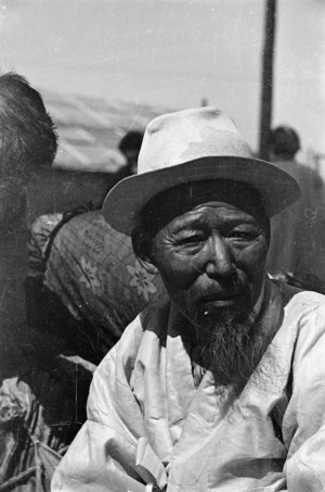 Elderly Korean man, Senzaki, Japan