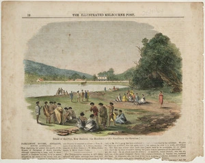 Artist unknown :Island of Kauwau, New Zealand, the residence of His Excellency the Governor. [Engraved by] Calvert. The Illustrated Melbourne Post [25 November 1864. Page] 12.