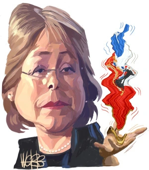 Michelle Bachelet. 1 March 2010