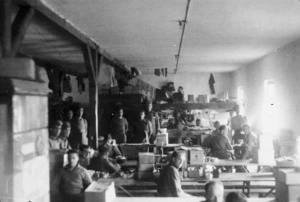 Barrack interior, Stalag 8A, Gorlitz, Germany