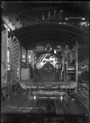 Cab interior of a N Class steam locomotive